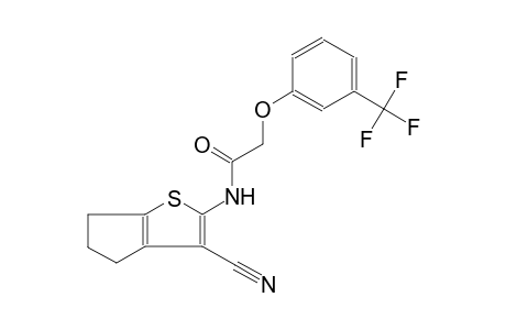 acetamide, N-(3-cyano-5,6-dihydro-4H-cyclopenta[b]thien-2-yl)-2-[3-(trifluoromethyl)phenoxy]-