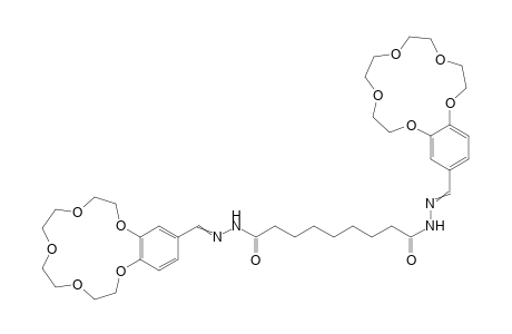 N,N'-bis(2,5,8,11,14-pentaoxabicyclo[13.4.0]nonadeca-1(15),16,18-trien-17-ylmethyleneamino)nonanediamide