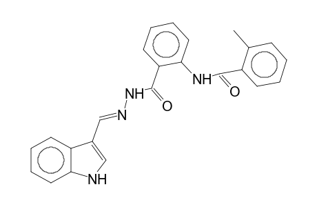 N-(2-([(2E)-2-(1H-Indol-3-ylmethylene)hydrazino]carbonyl)phenyl)-2-methylbenzamide