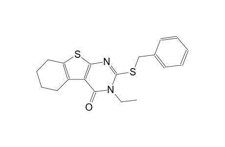 2-(benzylsulfanyl)-3-ethyl-5,6,7,8-tetrahydro[1]benzothieno[2,3-d]pyrimidin-4(3H)-one