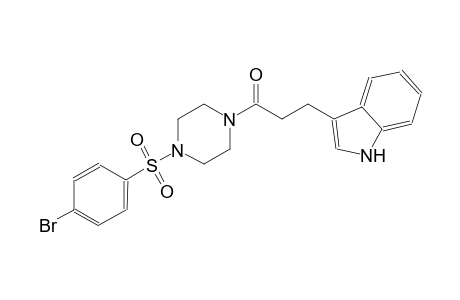 1H-indole, 3-[3-[4-[(4-bromophenyl)sulfonyl]-1-piperazinyl]-3-oxopropyl]-