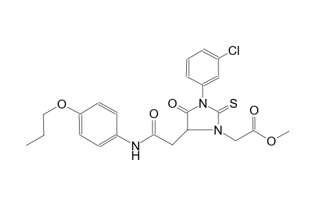 1-imidazolidineacetic acid, 3-(3-chlorophenyl)-4-oxo-5-[2-oxo-2-[(4-propoxyphenyl)amino]ethyl]-2-thioxo-, methyl ester