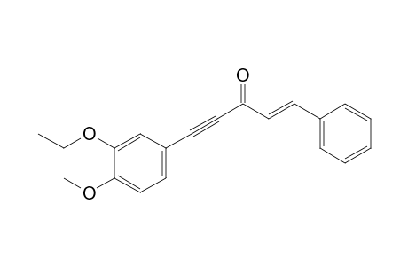 1-(3'-Ethoxy-4'-methoxyphenyl)-5-phenyl-3-oxo-4-penten-1-yne