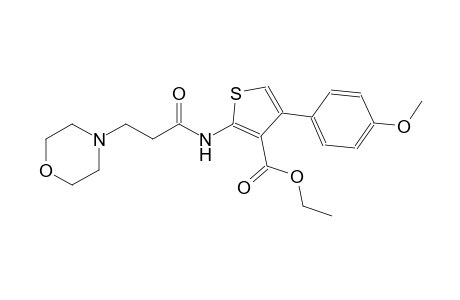 3-thiophenecarboxylic acid, 4-(4-methoxyphenyl)-2-[[3-(4-morpholinyl)-1-oxopropyl]amino]-, ethyl ester