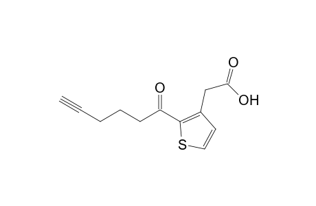 3-Thiopheneacetic acid, 2-(1-oxo-5-hexynyl)-