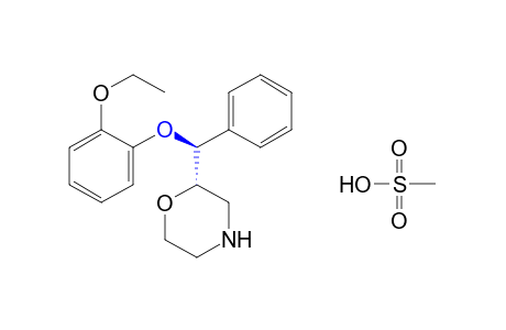 (R,S)-2-[(R,S)-alpha-(o-ethoxyphenoxy)benzyl]morpholine, methanesulfonate