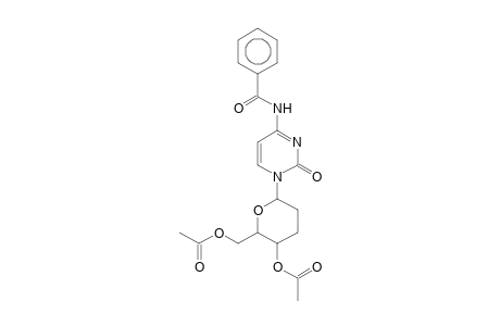 Benzamide, N-[1-(4,6-di-O-acetyl-2,3-dideoxy-.beta.-d-erythro-hexopyranosyl)-1,2-dihydro-2-oxo-4-pyrimidinyl]-