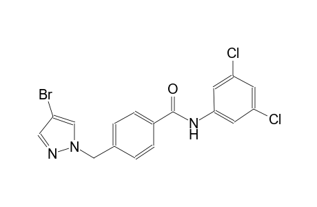4-[(4-bromo-1H-pyrazol-1-yl)methyl]-N-(3,5-dichlorophenyl)benzamide