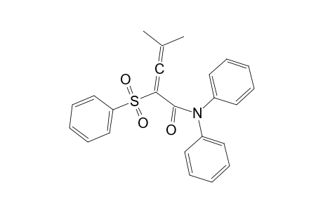 4-Methyl-N,N-diphenyl-2-(phenylsulfonyl)-2,3-pentadienamide
