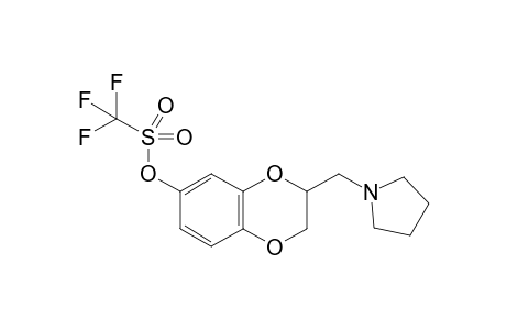 3-(Pyrrolidin-1-ylmethyl)-2,3-dihydro-1,4-benzodioxin-6-yl trifluoromethanesulfonate