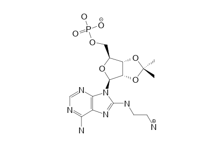 2',3'-ISOPROPYLIDENE-C8-(AMINOETHYLAMINO)-ADENOSINE-5'-MONOPHOSPHATE;C8-AE-AMP-AC