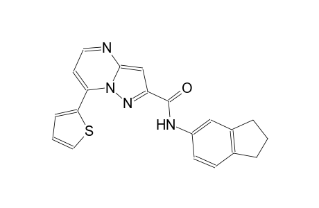 N-(2,3-dihydro-1H-inden-5-yl)-7-(2-thienyl)pyrazolo[1,5-a]pyrimidine-2-carboxamide