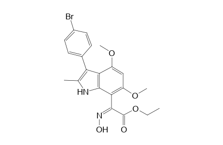 Ethyl 2-[3-(4-Bromophenyl)-4,6-dimethoxy-2-methylindol-7-yl]-2-(hydroxyimino)acetate