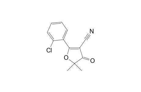 2-(2-Chlorophenyl)-5,5-dimethyl-4-oxo-4,5-dihydro-3-furancarbonitrile
