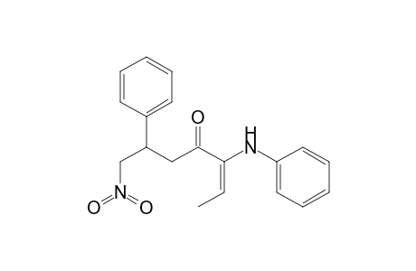 7-Nitro-3-(N-phenylamino)-6-phenylhept-2-en-4-one