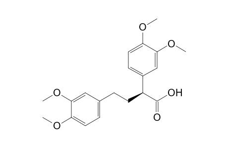 (2S)-2,4-bis(3,4-dimethoxyphenyl)butanoic acid