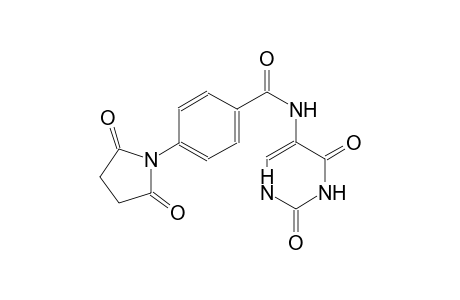benzamide, 4-(2,5-dioxo-1-pyrrolidinyl)-N-(1,2,3,4-tetrahydro-2,4-dioxo-5-pyrimidinyl)-