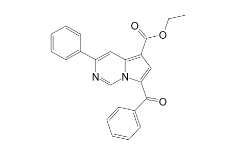 7-benzoyl-3-phenylpyrrolo[1,2-c]pyrimidine-5-carboxylic acid, ethyl ester