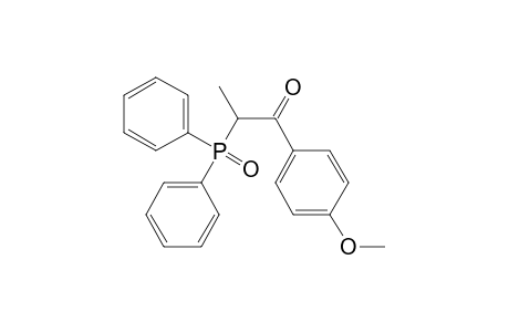 1-Propanone, 2-(diphenylphosphinyl)-1-(4-methoxyphenyl)-, (.+-.)-