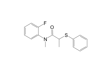 N-(2-Fluorophenyl)-N-methyl-2-(phenylthio)propanamide