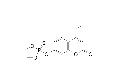 7-hydroxy-4-propylcoumarin, O-ester with O,O-dimethyl phosphorothioate
