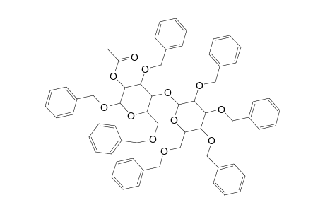 .beta.-D-Glucopyranoside, phenylmethyl 3,6-bis-O-(phenylmethyl)-4-O-[2,3,4,6-tetrakis-O-(phenylmethyl)-.alpha.-D-glucopyranosyl]-, acetate