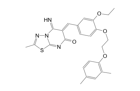 7H-[1,3,4]thiadiazolo[3,2-a]pyrimidin-7-one, 6-[[4-[2-(2,4-dimethylphenoxy)ethoxy]-3-ethoxyphenyl]methylene]-5,6-dihydro-5-imino-2-methyl-, (6Z)-