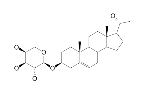 (20R)-O-3-ALPHA-L-ARABINOPYRANOSYL-PREGN-5-EN-3-BETA,20-DIOL