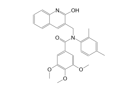 N-(2,4-dimethylphenyl)-N-[(2-hydroxy-3-quinolinyl)methyl]-3,4,5-trimethoxybenzamide