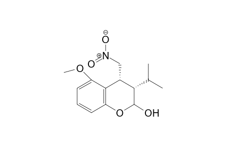 (3S,4R)-3-Isopropyl-5-methoxy-4-(nitromethyl)chroman-2-ol