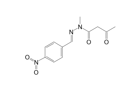 N-Methyl-N'-[1-(4-nitrophenyl)methylidene]-3-oxobutanohydrazide