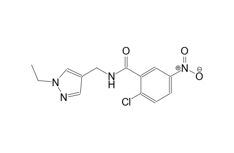 2-chloro-N-[(1-ethyl-1H-pyrazol-4-yl)methyl]-5-nitrobenzamide