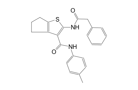 4H-cyclopenta[b]thiophene-3-carboxamide, 5,6-dihydro-N-(4-methylphenyl)-2-[(phenylacetyl)amino]-
