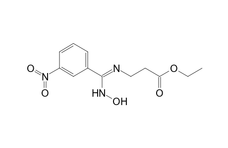 3-[[(hydroxyamino)-(3-nitrophenyl)methylene]amino]propionic acid ethyl ester