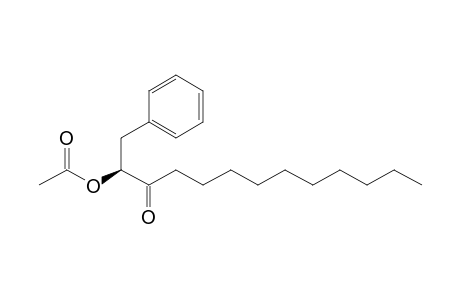 (S)-1-Phenyl-2-acetoxy-3-tridecanone