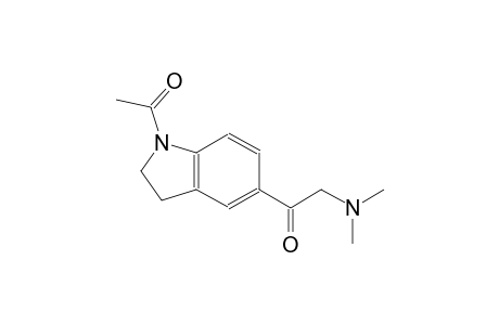 ethanone, 1-(1-acetyl-2,3-dihydro-1H-indol-5-yl)-2-(dimethylamino)-