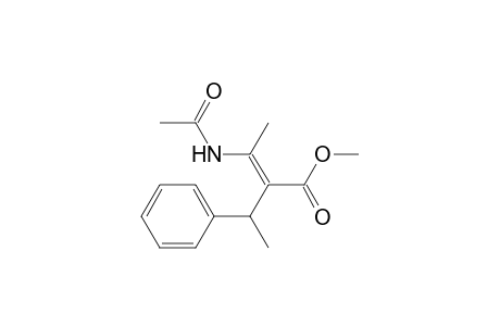 Methyl 3-acetamido-2-(1-phenylethyl)but-2-enoate