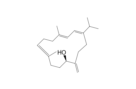 (1R,4E,8E,10E)-11-isopropyl-4,8-dimethyl-14-methylene-cyclotetradeca-4,8,10-trien-1-ol