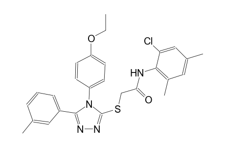 N-(2-chloro-4,6-dimethylphenyl)-2-{[4-(4-ethoxyphenyl)-5-(3-methylphenyl)-4H-1,2,4-triazol-3-yl]sulfanyl}acetamide