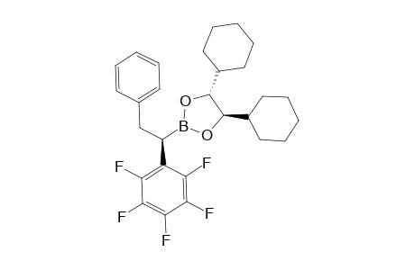 (4R,5R)-4,5-dicyclohexyl-2-[(1R)-1-(2,3,4,5,6-pentafluorophenyl)-2-phenyl-ethyl]-1,3,2-dioxaborolane