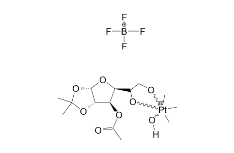 [PTME3-(3-O-ACETYL-1,2-O-ISOPROPYLIDENE-ALPHA-D-GLUCOFURANOSE)-(H2O)]-BF4*H2O
