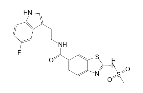 6-benzothiazolecarboxamide, N-[2-(5-fluoro-1H-indol-3-yl)ethyl]-2-[(methylsulfonyl)amino]-