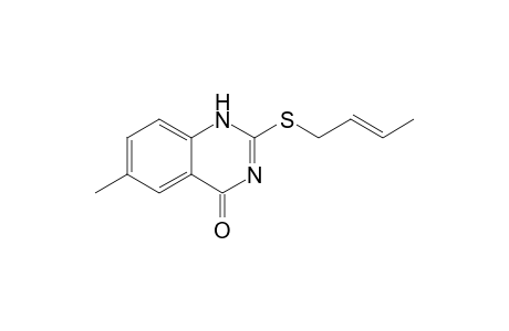2-[(E)-but-2-enyl]sulfanyl-6-methyl-1H-quinazolin-4-one