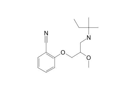 2-[2-Hydroxy-3-(tert-pentylamino)propoxy]benzonitrile, methyl ether