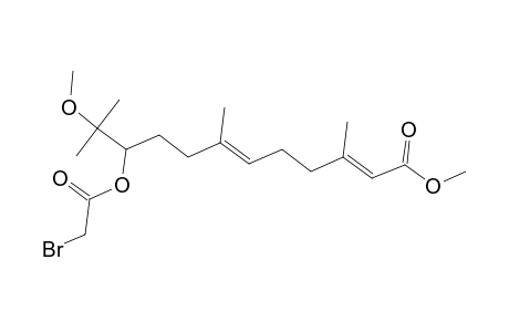 Methyl (2E,6E)-10-[(bromoacetyl)oxy]-11-methoxy-3,7,11-trimethyl-2,6-dodecadienoate