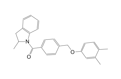 1-{4-[(3,4-dimethylphenoxy)methyl]benzoyl}-2-methylindoline