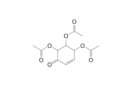 2-Cyclohexen-1-one, 4,5,6-tris(acetyloxy)-, (4.alpha.,5.alpha.,6.alpha.)-(.+-.)-