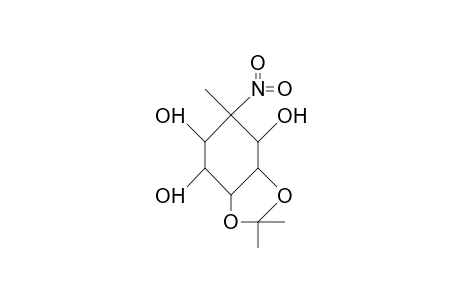 1L-(1,2,5/3,4,6[No2])-3,4-O-isopropylidene-6-methyl-6-nitro-cyclohexane-1,2,3,4,5-pentaol