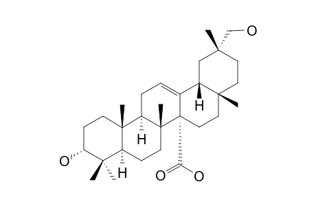 3.alpha.,29-Dihydroxyolean-12-en-27-oic-acid