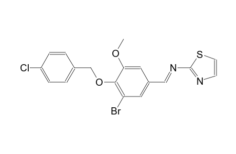 2-thiazolamine, N-[(E)-[3-bromo-4-[(4-chlorophenyl)methoxy]-5-methoxyphenyl]methylidene]-